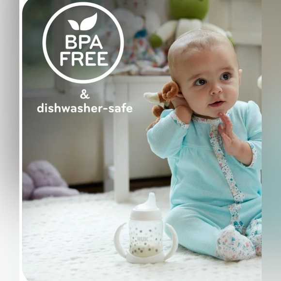 5/$25 Pink NUK Sippy Cup with Unicorn Design - Picture 3 of 7